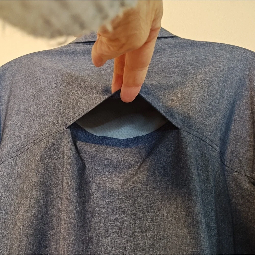 Royal Robbins Button Down Shirt Mens‎ XXL Blue Gray Tencel Modal 220-Y42383-174